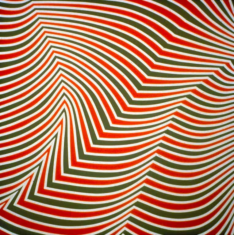 Auteur :Richard-Max Tremblay pour le Musée d'art contemporain de Montréal   Date : 05/09/1994 Marcel Barbeau, “Rétine virevoltante”, acrylique sur toile, 220 x 220 cm, New York, 1966. Collection Musée d'art contemporain de Montréal, Photo : Richard-Max Tremblay, avec l'aimable permission du MACM.